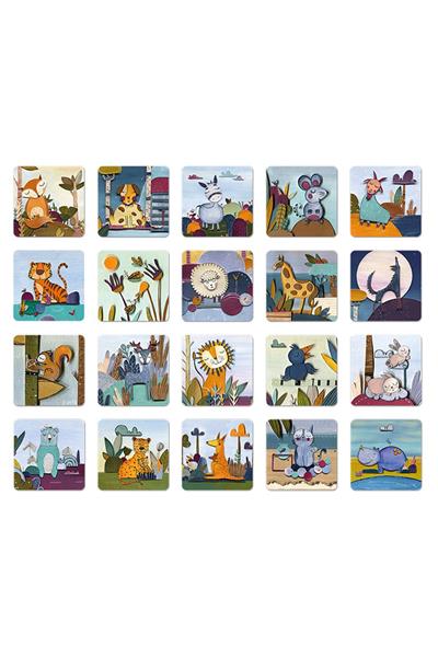 Ludattica / MEMOBOX - ANIMALS Çok Renkli