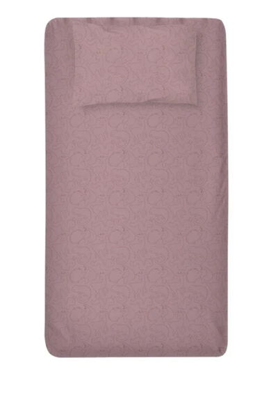Lullalucca/ Lastikli Çarşaf ve Yastık Kılıfı Seti Pembe