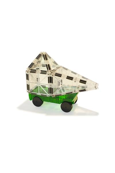 MagnaTiles - Arabalar - 2 Parça Çok Renkli