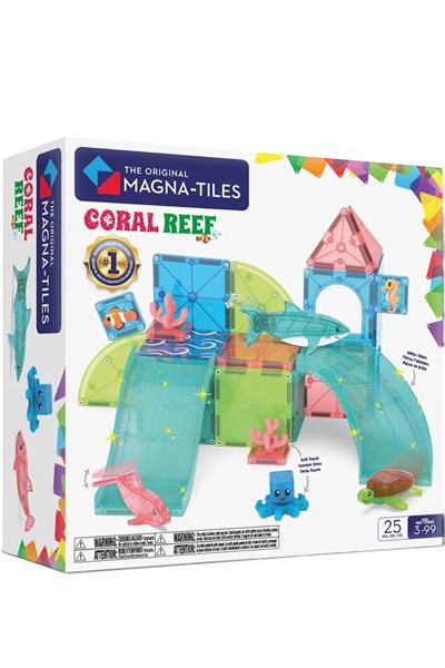 MAGNA-TILES® - Coral Reef Manyetik Bloklar - 25 Parça Çok Renkli