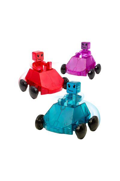 MagnaTiles - Dashers 6-Piece Set - Hızlı Sürücüler 6 Parça Çok Renkli