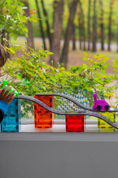 MagnaTiles - Downhill Duo 40-Piece Set - Yokuş Aşağı 2li - 40 Parça Çok Renkli