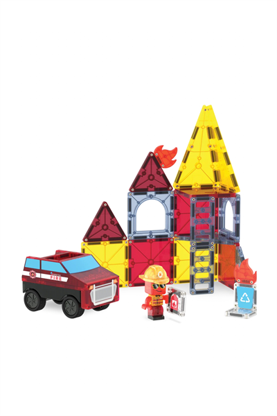 MAGNATILES® - Fire Rescue - 27 Parça Çok Renkli