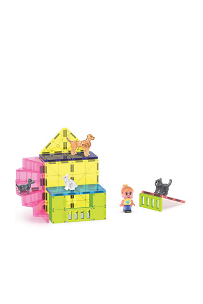 MAGNATILES® - Pet Playhouse - 50 Parça Çok Renkli