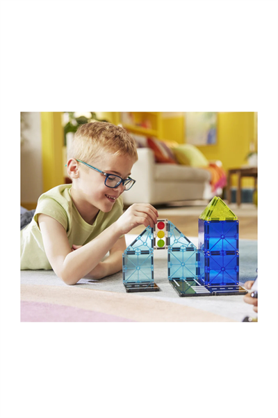 MAGNATILES® - Police Patrol - 20 Parça Çok Renkli