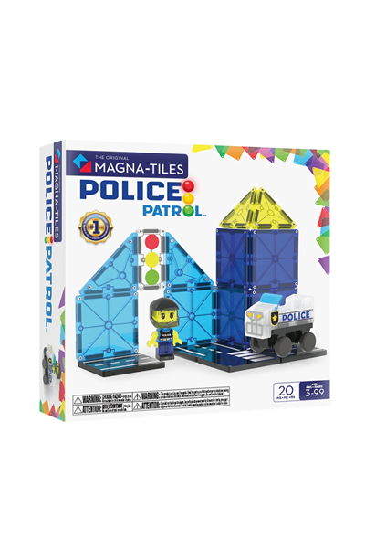 MAGNATILES® - Police Patrol - 20 Parça Çok Renkli