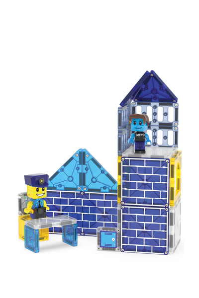 MAGNATILES® - Police Station - 35 Parça Çok Renkli