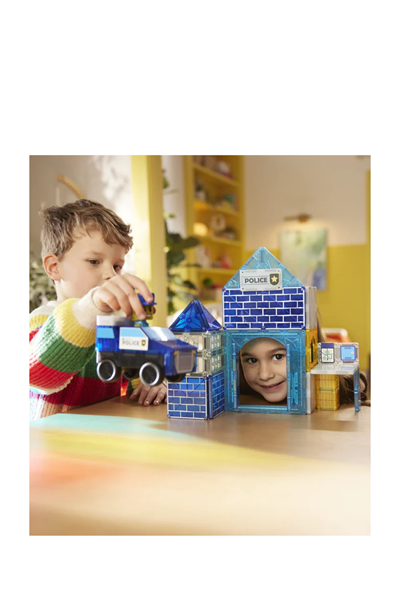 MAGNATILES® - Police Station - 35 Parça Çok Renkli