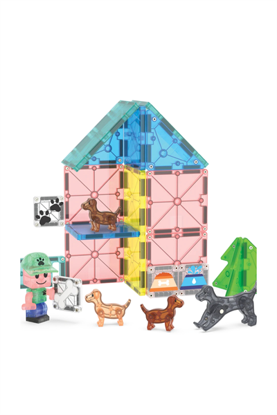 MAGNATILES® - Puppy Park - 27 Parça Çok Renkli