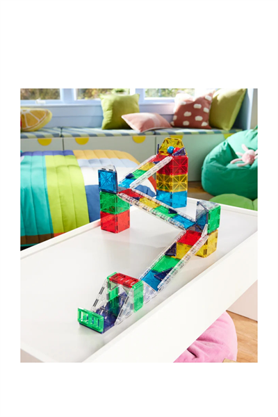 MAGNATILES® - Rail Racers Deluxe - 90 Parça Çok Renkli