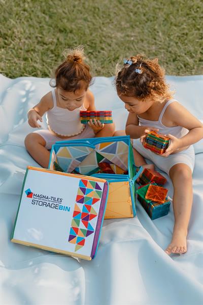 MagnaTiles - Saklama Kutusu & Oyun Matı Çok Renkli