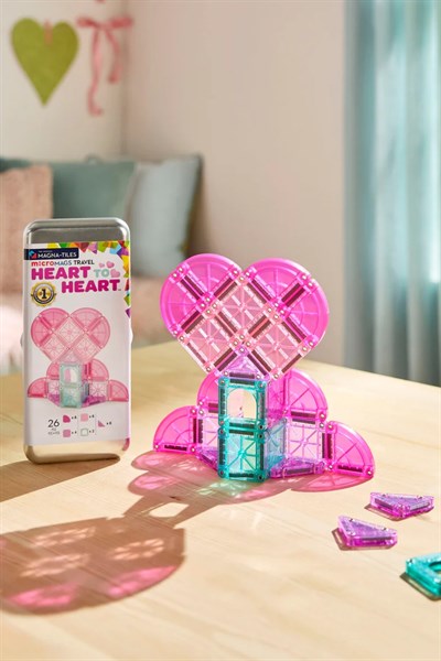 MAGNA-TILES® - Travel Set - Kalpli Set Manyetik Bloklar - 26 Parça Çok Renkli