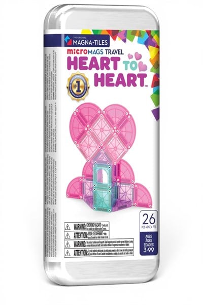 MAGNA-TILES® - Travel Set - Kalpli Set Manyetik Bloklar - 26 Parça Çok Renkli