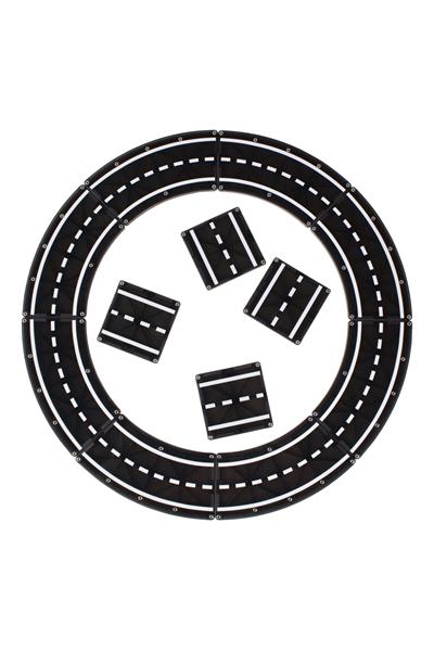 MagnaTiles - XTRA Roads 12-Piece Set - Yol Seti 12 Parça Çok Renkli