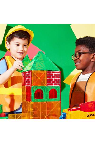 MagnaTiles Builder XL - İnşaat XL 50 Parça Çok Renkli