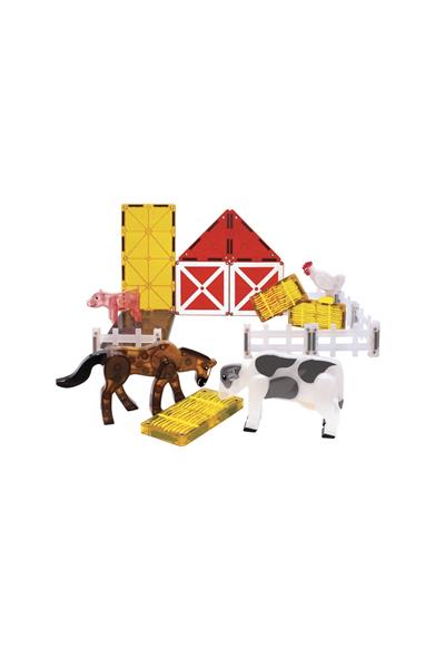 MagnaTiles - Çiftlik Hayvanları - 25 Parça Çok Renkli