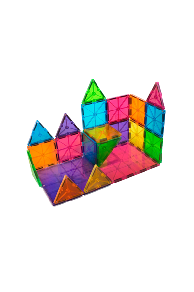 MagnaTiles - Clear Color Set - 32 Parça Çok Renkli