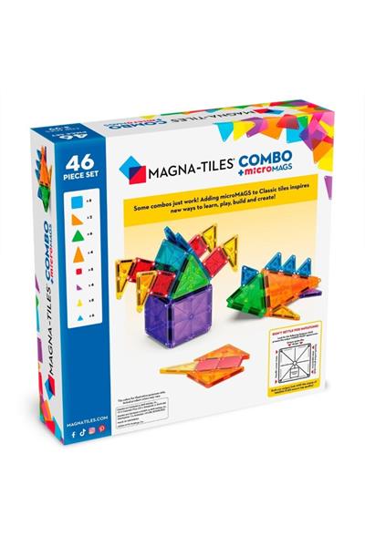 MagnaTiles Combo + microMAGS - 46 Parça Çok Renkli