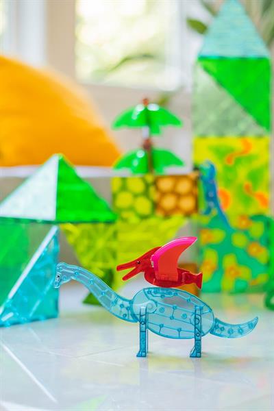 MagnaTiles Dinozor Dünyası - 50 Parça - XL Çok Renkli