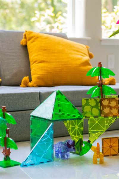 MagnaTiles Dinozor Dünyası - 50 Parça - XL Çok Renkli