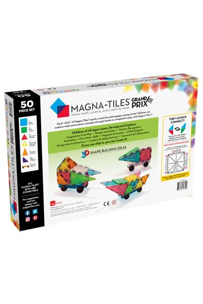 MagnaTiles - Grand Prix 50 Parça Çok Renkli