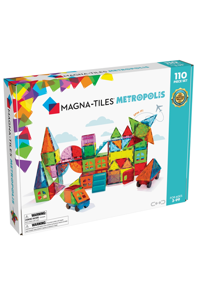MagnaTiles - Metropolis - 110 Parça Çok Renkli