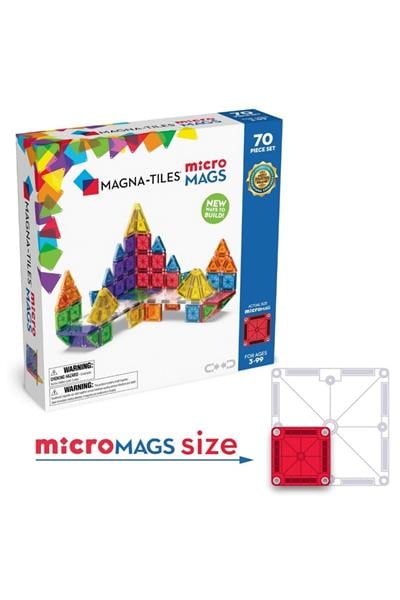 MagnaTiles microMAGS - 70 Parça Çok Renkli