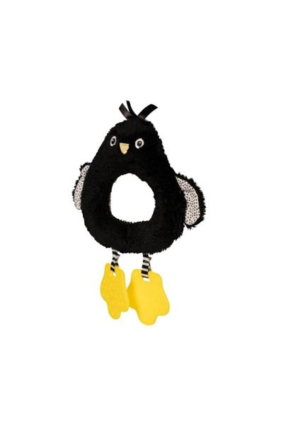 Manhattan Toy Diş Kaşıyıcı ve Çıngırak - Penguen Çok Renkli