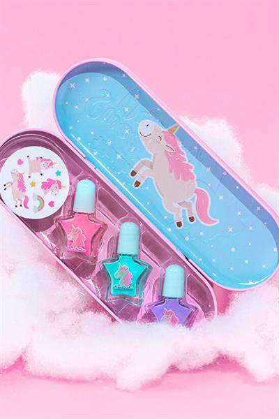 Martinelia Kutulu Oje ve Çıkartma Seti - Little Unicorn Çok Renkli