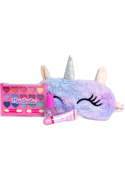 Martinelia Little Unicorn Kız Çocuk Makyaj Seti ve Uyku Bandı Çok Renkli