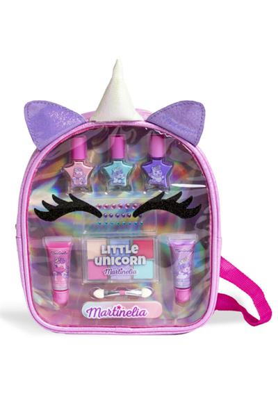 Martinelia Unicorn Çantalı Kozmetik Seti - Little Unicorn - Mor Çok Renkli