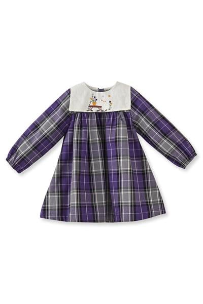 Maya Luca / Schottenkaro Dress (Purple) Çok Renkli