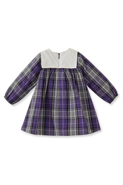 Maya Luca / Schottenkaro Dress (Purple) Çok Renkli