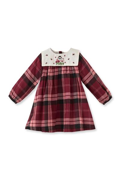 Maya Luca / Schottenkaro Dress (Red) Çok Renkli