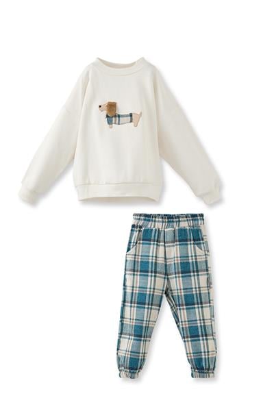 Maya Luca / Schottenkaro - Toddler Set (Blue Çok Renkli
