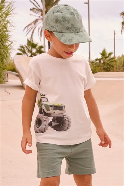 Mayoral Şort Tişört Set Yeşil