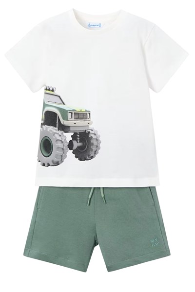 Mayoral Şort Tişört Set Yeşil