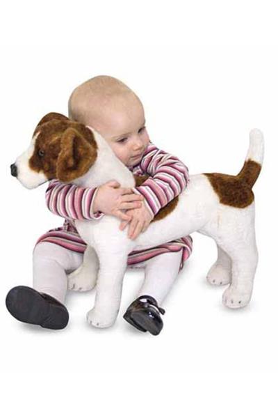 Melissa&Doug / Dev Peluş Köpek - Jack Russel Terrier Çok Renkli