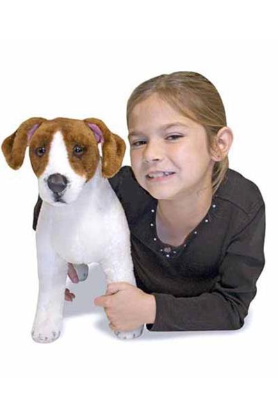 Melissa&Doug / Dev Peluş Köpek - Jack Russel Terrier Çok Renkli