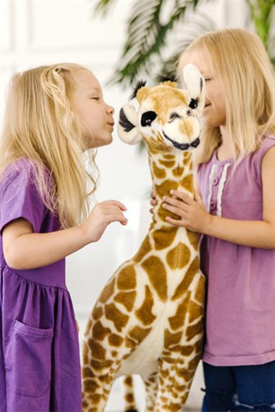 Melissa&Doug / Dev Peluş - Yavru Zürafa Çok Renkli