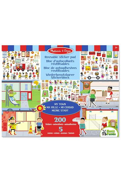 Melissa&Doug / Tak Çıkar Çıkartma Kitabı - Şehir Çok Renkli