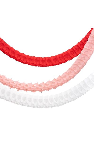 Meri Meri - 3 Festive Honeycomb Garlands - Festival Petekli Asılan Süsler - 3lü Çok Renkli