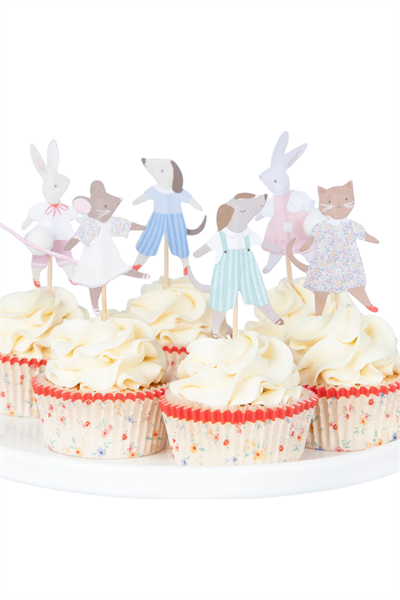 Meri Meri - Animal Friends Cupcake Kit - 24 Adet Çok Renkli