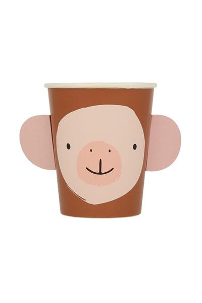 Meri Meri - Animal Parade Character Cups - Hayvan Geçit Töreni Bardaklar - 8li Çok Renkli