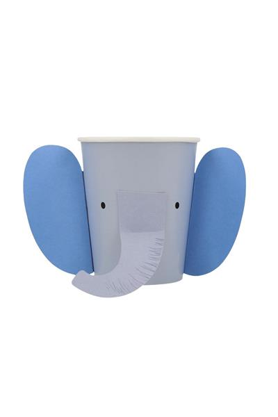 Meri Meri - Animal Parade Character Cups - Hayvan Geçit Töreni Bardaklar - 8li Çok Renkli