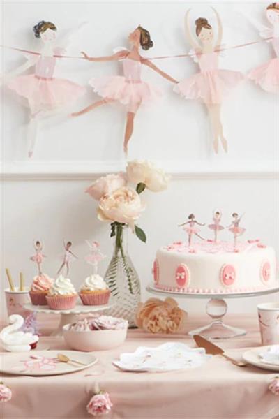 Meri Meri - Ballerina Cupcake Kit - Balerin Cupcake Seti - 24lü Çok Renkli