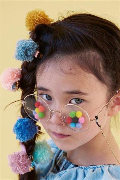 Meri Meri - Big Pom Pom Hair Clips - Ponponlu Büyük Tokalar Çok Renkli