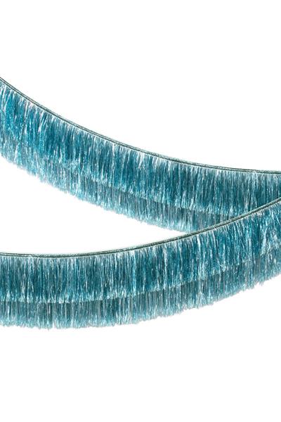 Meri Meri - Blue Tinsel Fringe Garland - Mavi Püsküllü Asılan Süs Çok Renkli