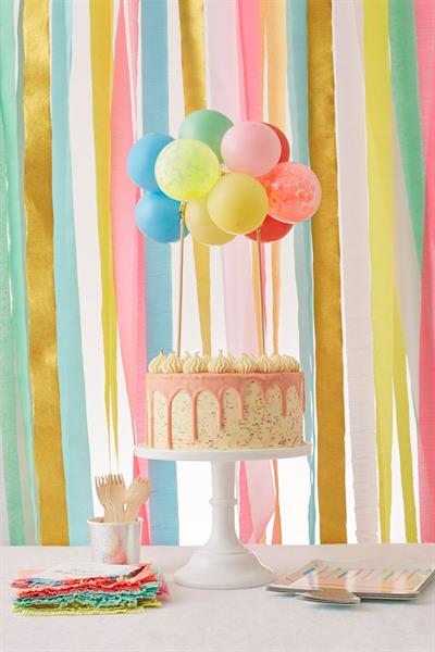 Meri Meri - Bright Crepe Paper Streamers - Renkli Kağıt Şeritler Çok Renkli