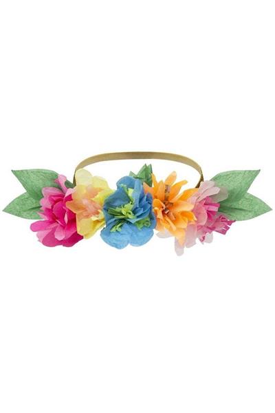 Meri Meri - Bright Floral Party Crowns - Parlak Çiçekli Parti Taçları Çok Renkli